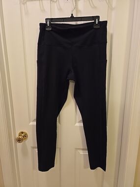 NWT EWEDOOS Women's Leggings With Side Pockets Black XL